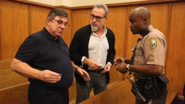 Alejandro Sánchez Del Arco, vicepresidente regional de RIU y Luis Riu Güell, CEO de RIU Hoteles en la Corte de Miami.