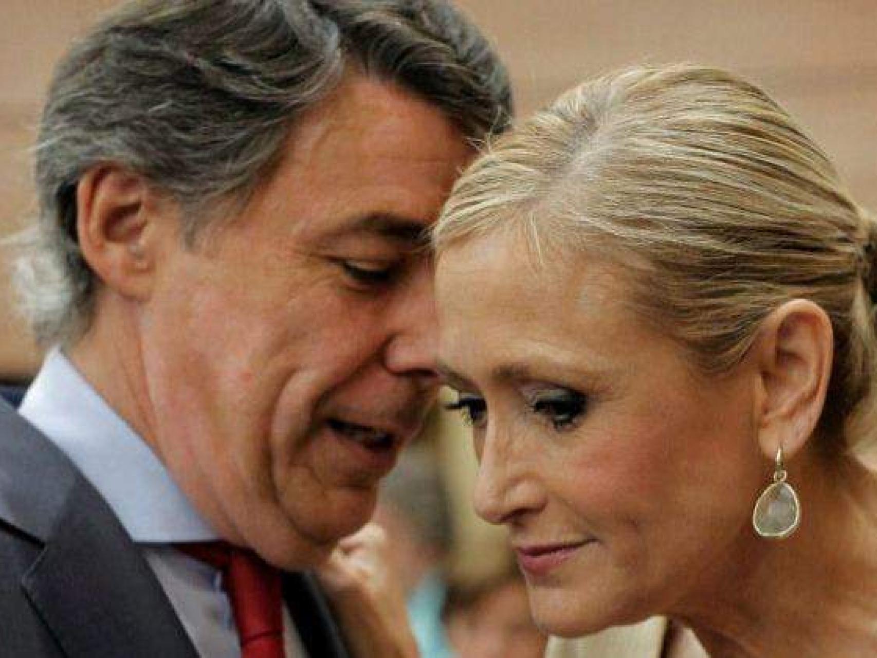 Ignacio González y Cristina Cifuentes./