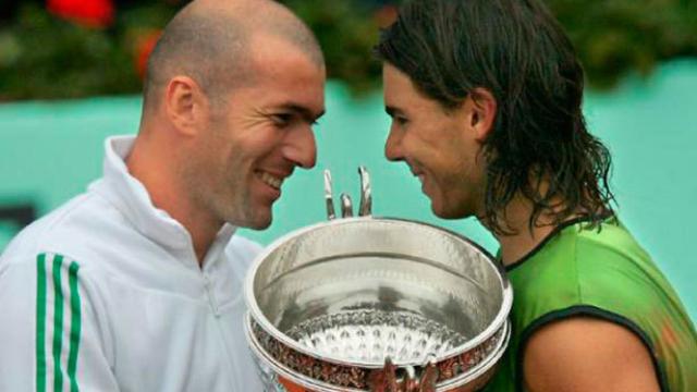 Rafa Nadal, protagonista del mosaico del Real Madrid.