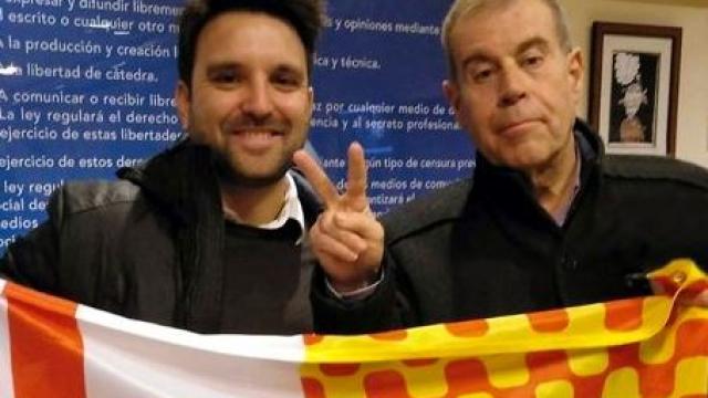 Manuel Vizcaíno, presidente del Cádiz, y Tomás Guasch.