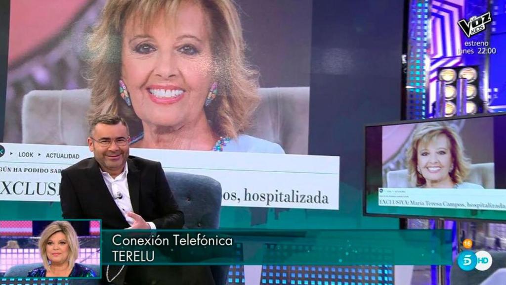 María Teresa Campos llama al ‘Deluxe’ tras ser hospitalizada: “Me he llevado un mal ratillo”