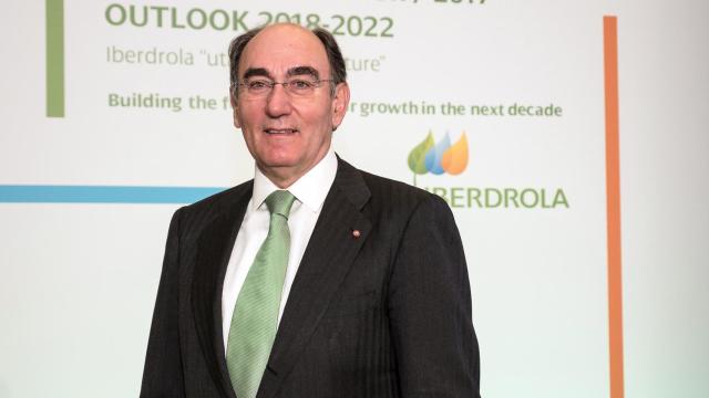 Sánchez Galán en la presentación del plan de inversión en Londres.
