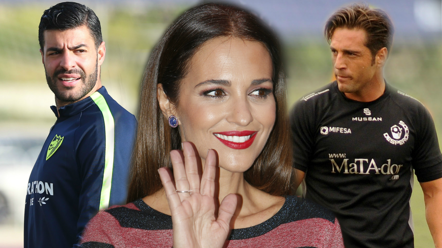 David Bustamante, Paula Echevarria y  Miguel Torres en un montaje.