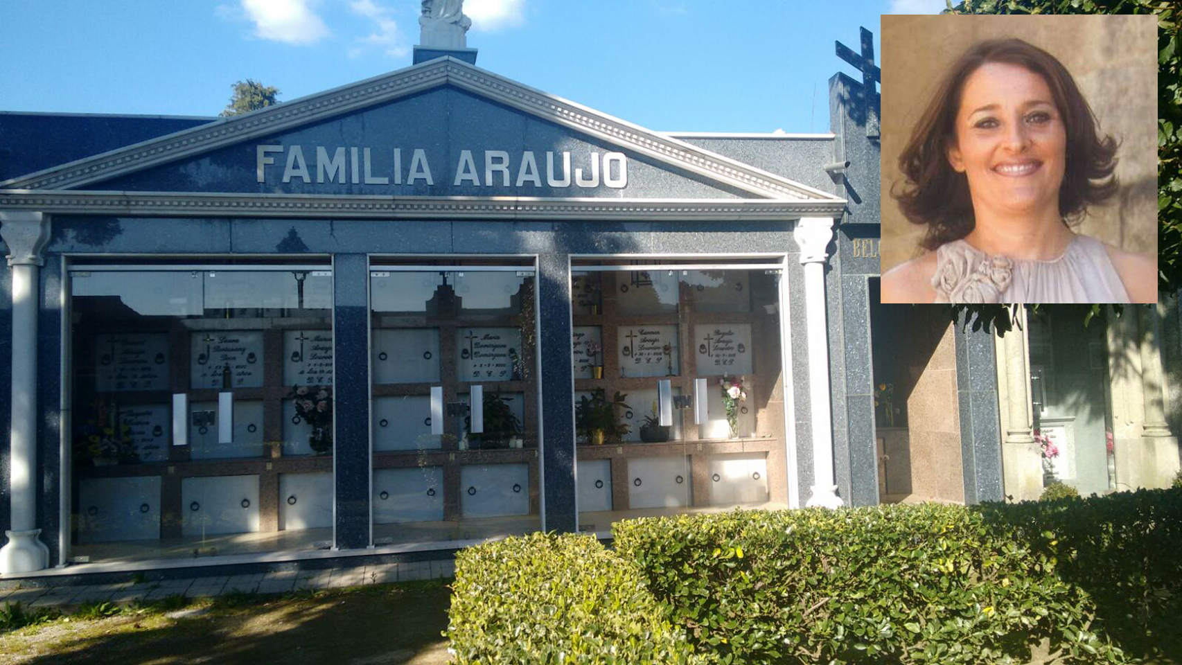 Panteón familiar del principal sospechoso de la desaparición de Sonia Iglesias.