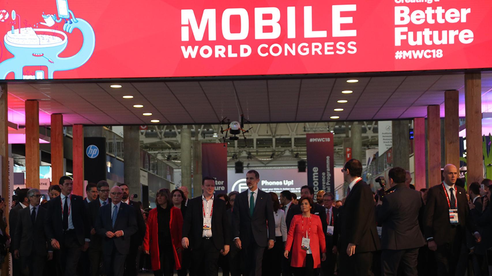 Inauguración del MWC de 2018, en una imagen de archivo.
