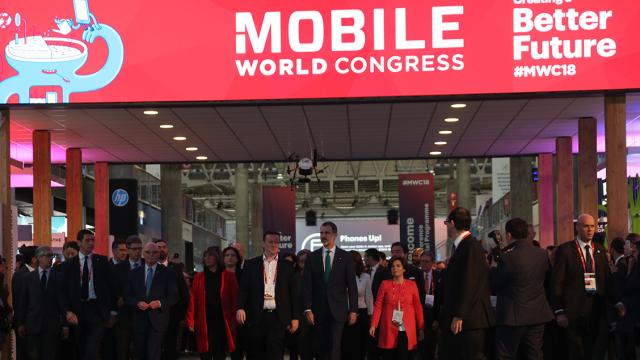 Inauguración del MWC de 2018, en una imagen de archivo.