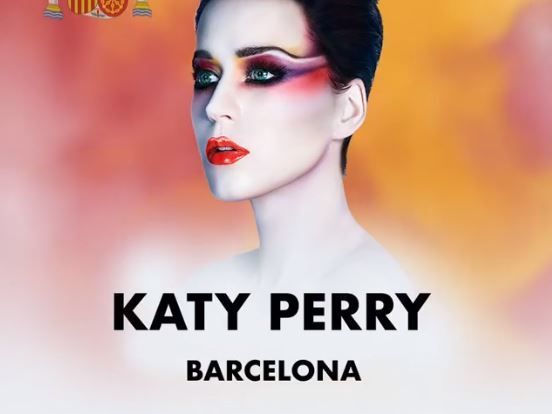 Katy Perry en su vídeo de presentación a Barcelona.
