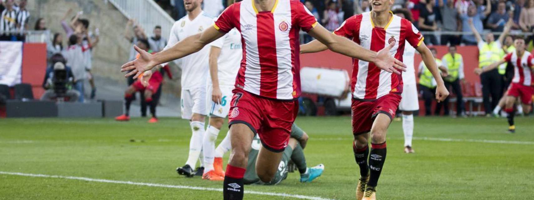 Stuani en un partido del Girona.