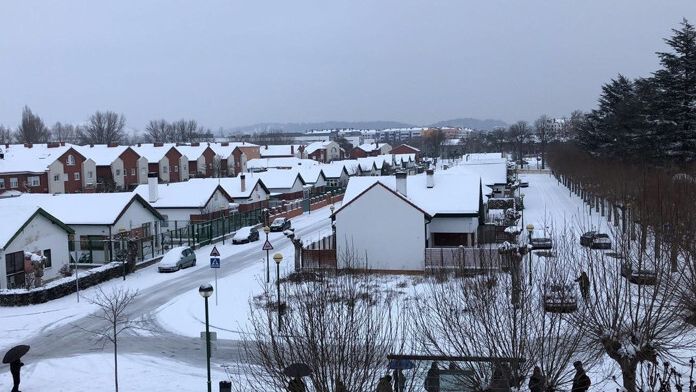 Una nevada en Burgos
