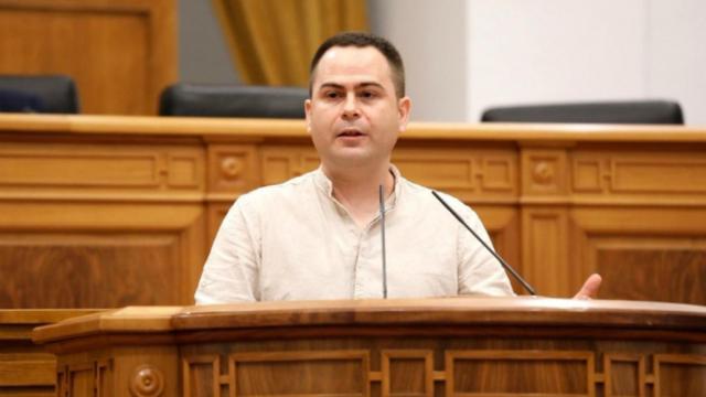 David Llorente, diputado de Podemos. Fotos: Cortes de Castilla-La Mancha