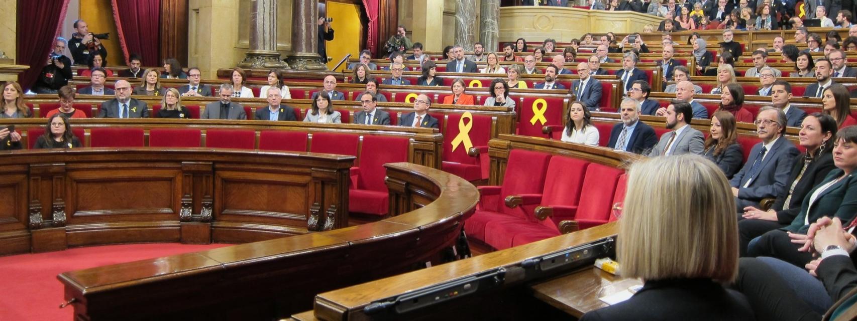 El Parlament de Cataluña.