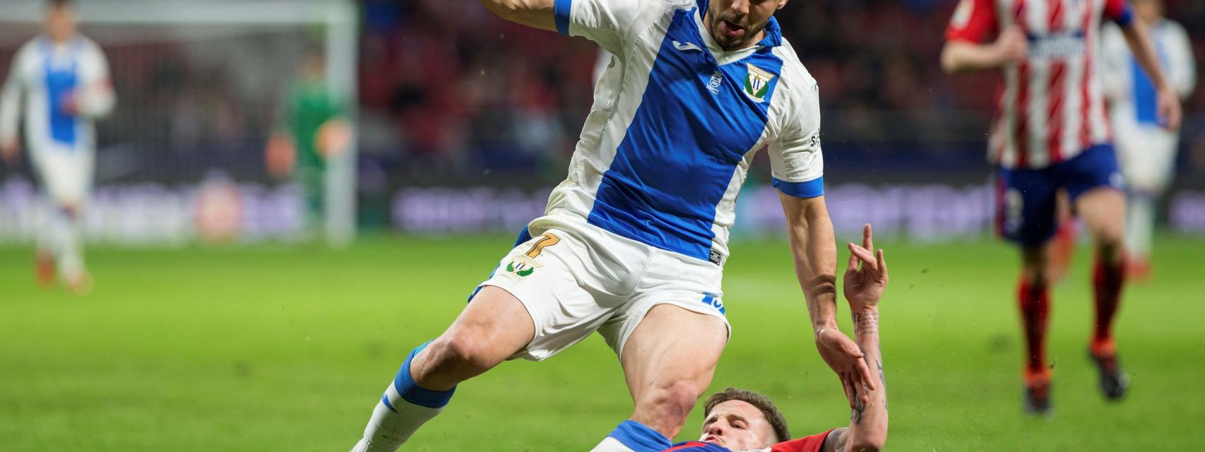 Amrabat en el último partido del Leganés.