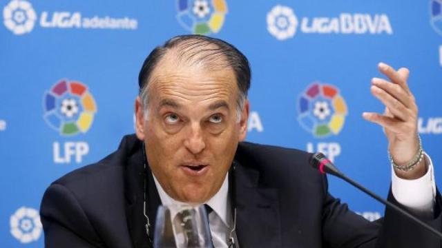 Javier Tebas, presidente de la Liga.