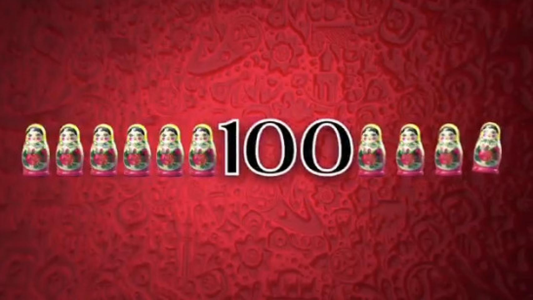 ¿Por qué Telecinco lleva unas matrioskas y un 100 en pantalla?