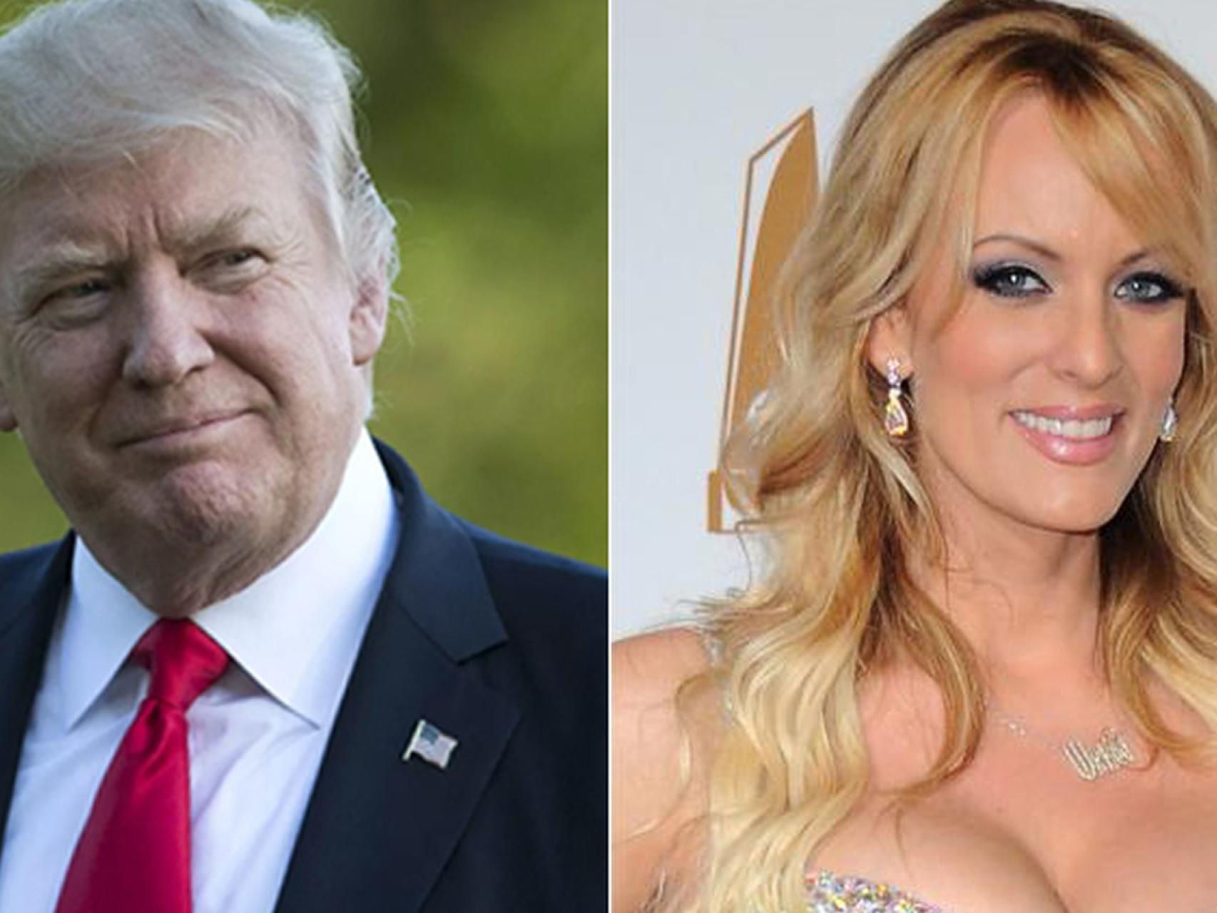 Donald Trump y Stephanie Clifford.
