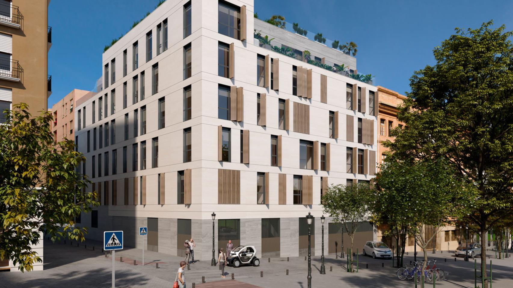 El futuro edificio de Aedas