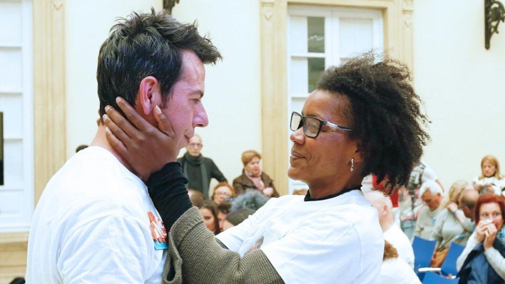 Ana Julia con su pareja, Ángel, el padre de Gabriel, días antes de ser detenida.