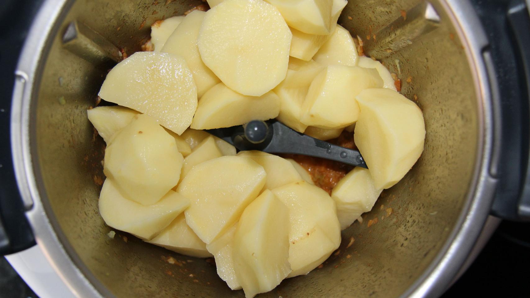 GUISO DE PATATAS CON PULPO Y LANGOSTINOS CON TMX 10