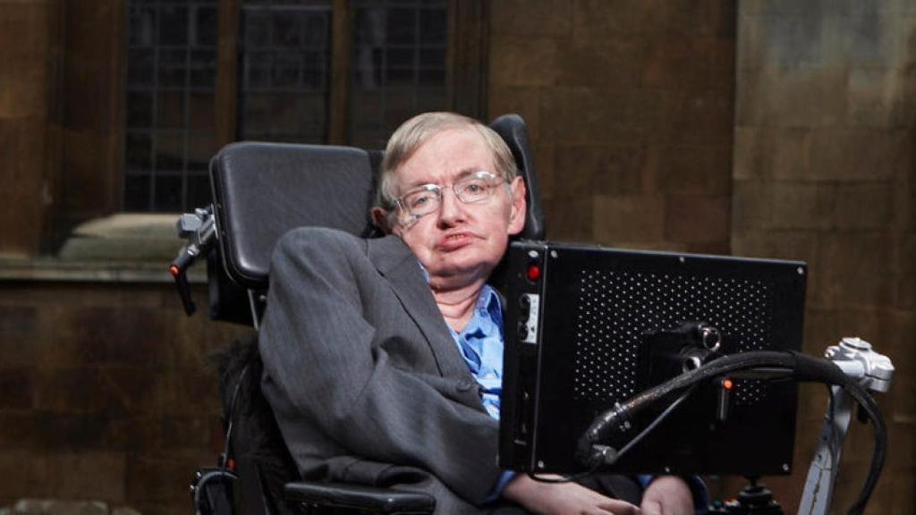 Stephen Hawking en el  Gonville & Caius College, Cambridge.