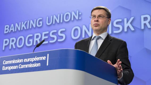 El vicepresidente económico de la Comisión, Valdis Dombrovskis