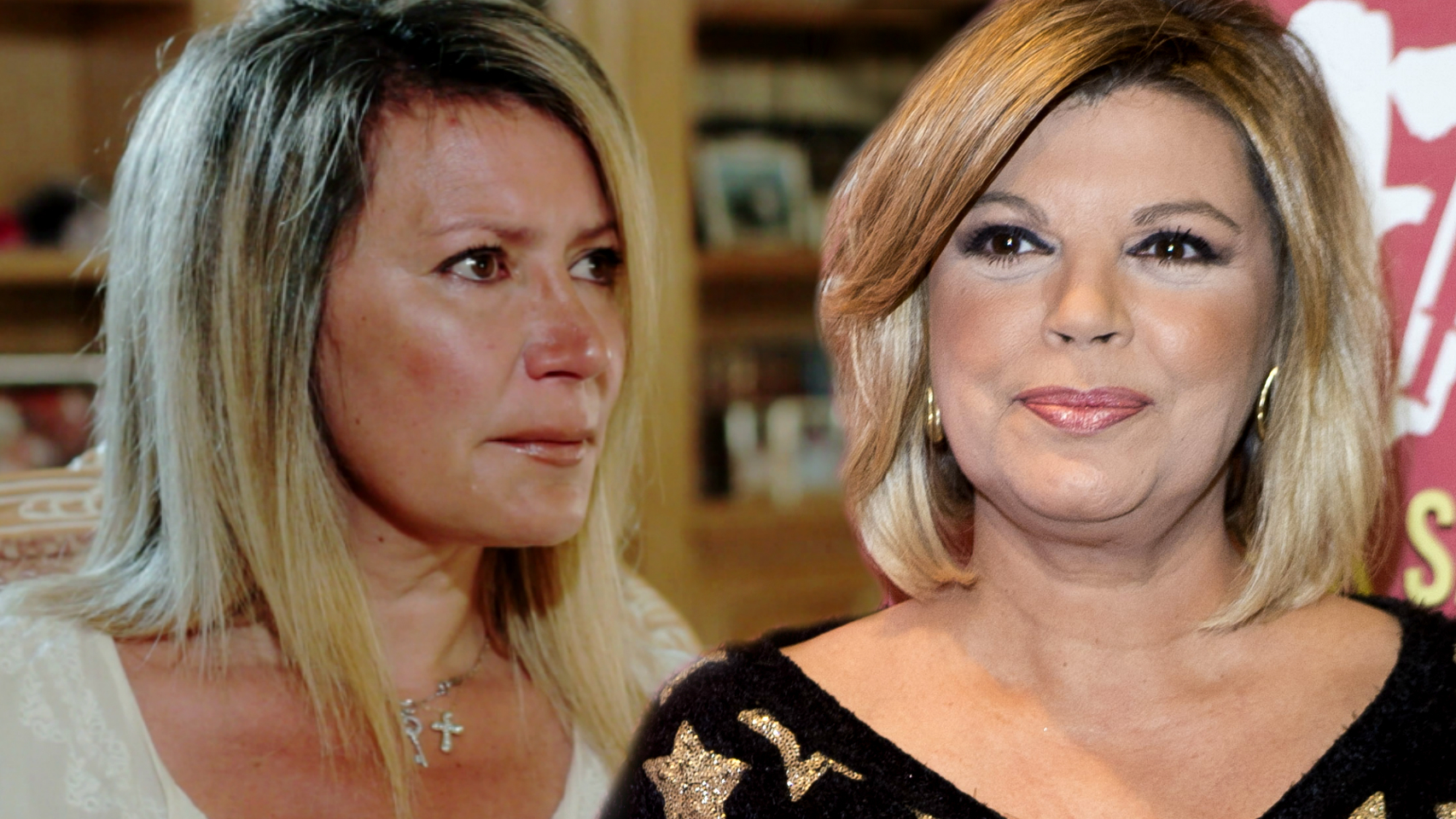 Diana Pinel y Terelu Campos, en un montaje de JALEOS.
