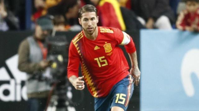 Ramos con la Selección.
