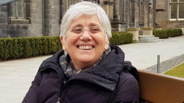 Clara Ponsatí, durante su entrevista a la BBC el pasado día 13./