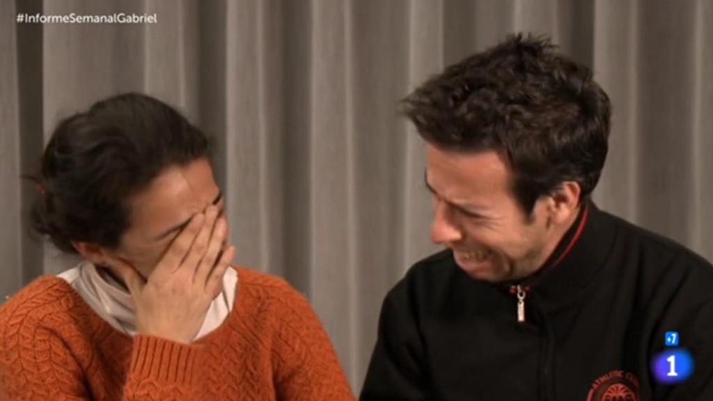 Los padres del niño Gabriel.