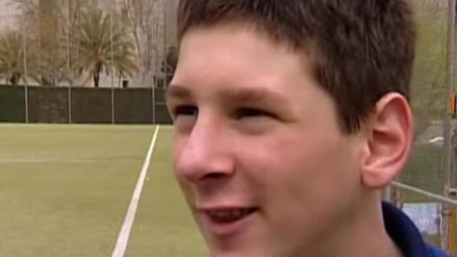 Lionel Messi, de niño.