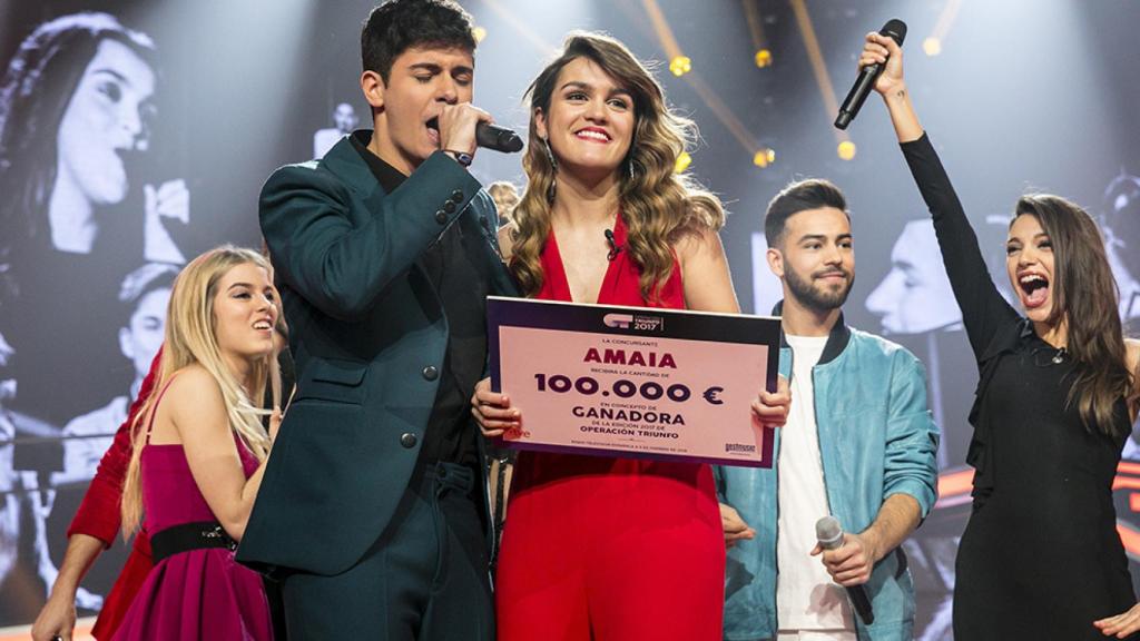 Amaia Romero y Alfred García en 'Operación Triunfo' en 2018