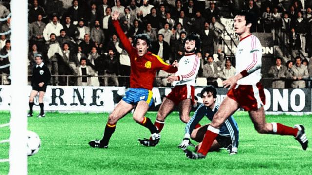 España y Malta de clasificación para la Eurocopa del 84.