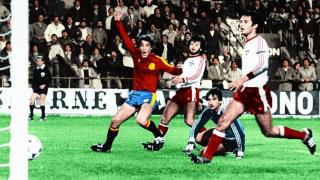 España y Malta de clasificación para la Eurocopa del 84.