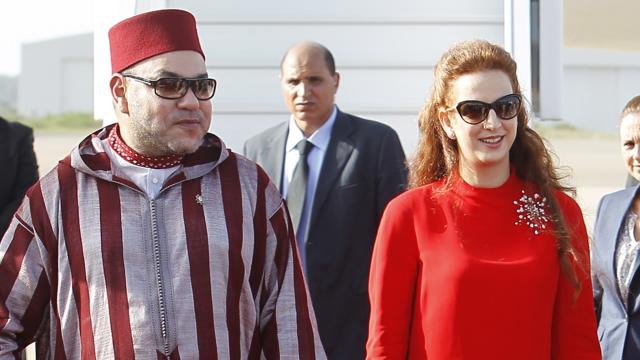 Mohamed VI y la princesa Lalla.