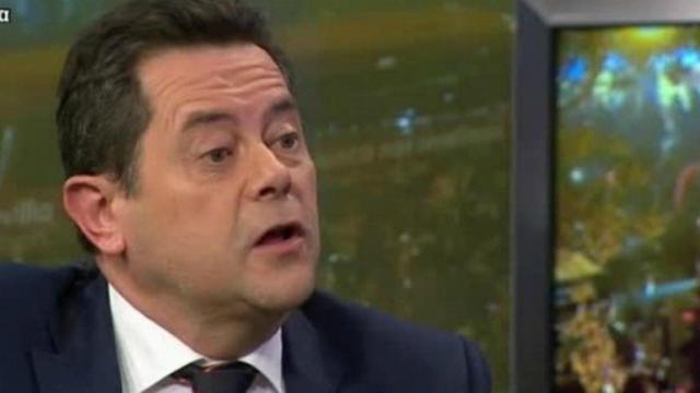 Tomás Roncero, en El Chiringuito. Foto: Twitter (@elchiringuitotv)