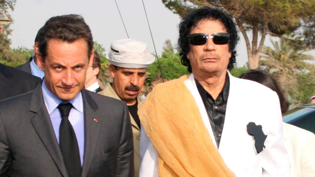 Sarkozy  y Gadafi, en una imagen de archivo.