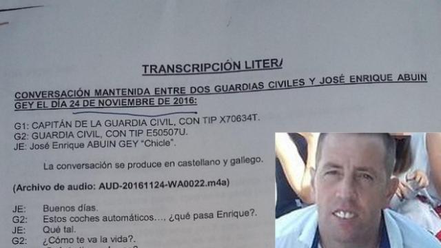 Una de las conversaciones de Abuín con los agentes de la Guardia Civil.