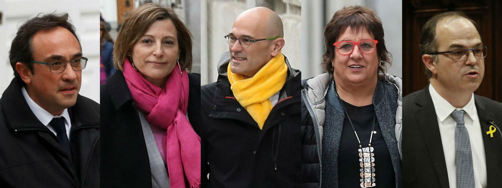 Rull, Forcadell, Romeva, Bassa y Turull