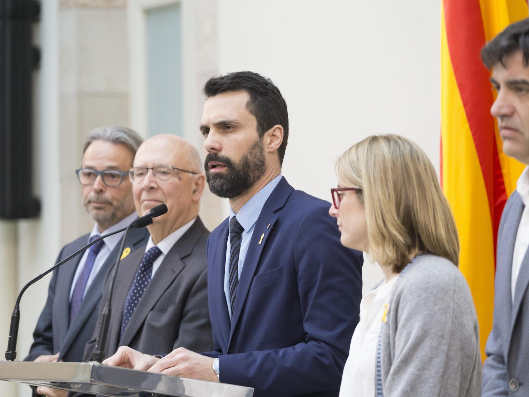 Torrent, este sábado junto a referentes y portavoces independentistas en el Parlament.