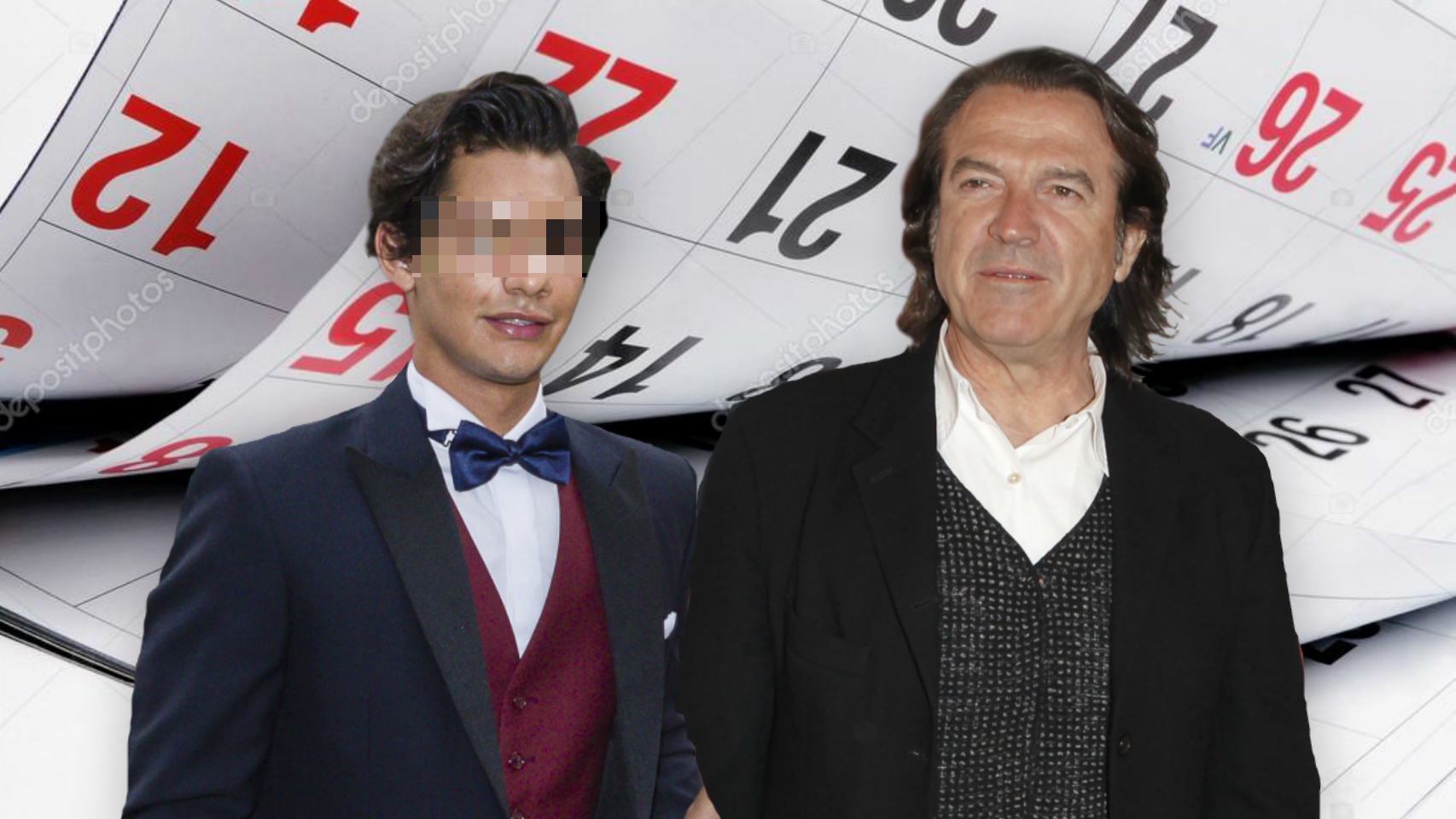 Alejandro, hijo de Ivonne Reyes, junto a Pepe Navarro en un montaje.