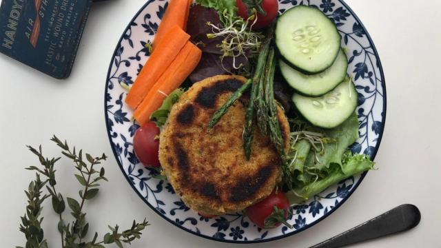 hamburguesa de garbanzos p