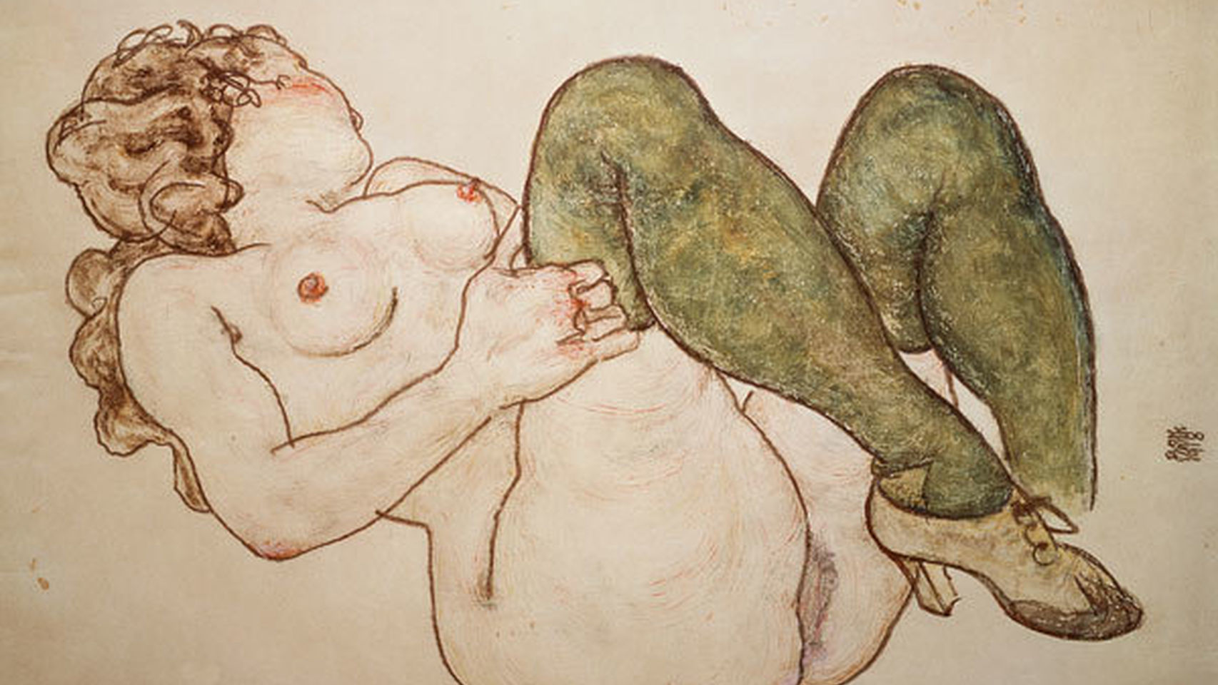 Una de las obras de Egon Schiele.