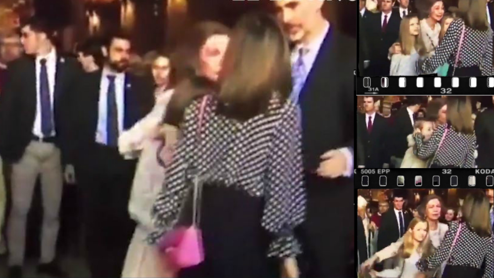 Letizia y Sofía en un montaje.