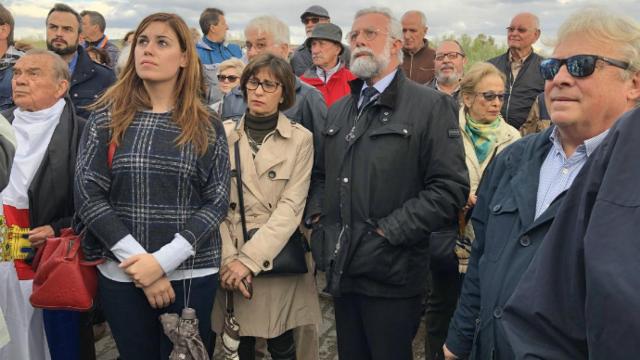 Jaime Ramos entre los manifestantes