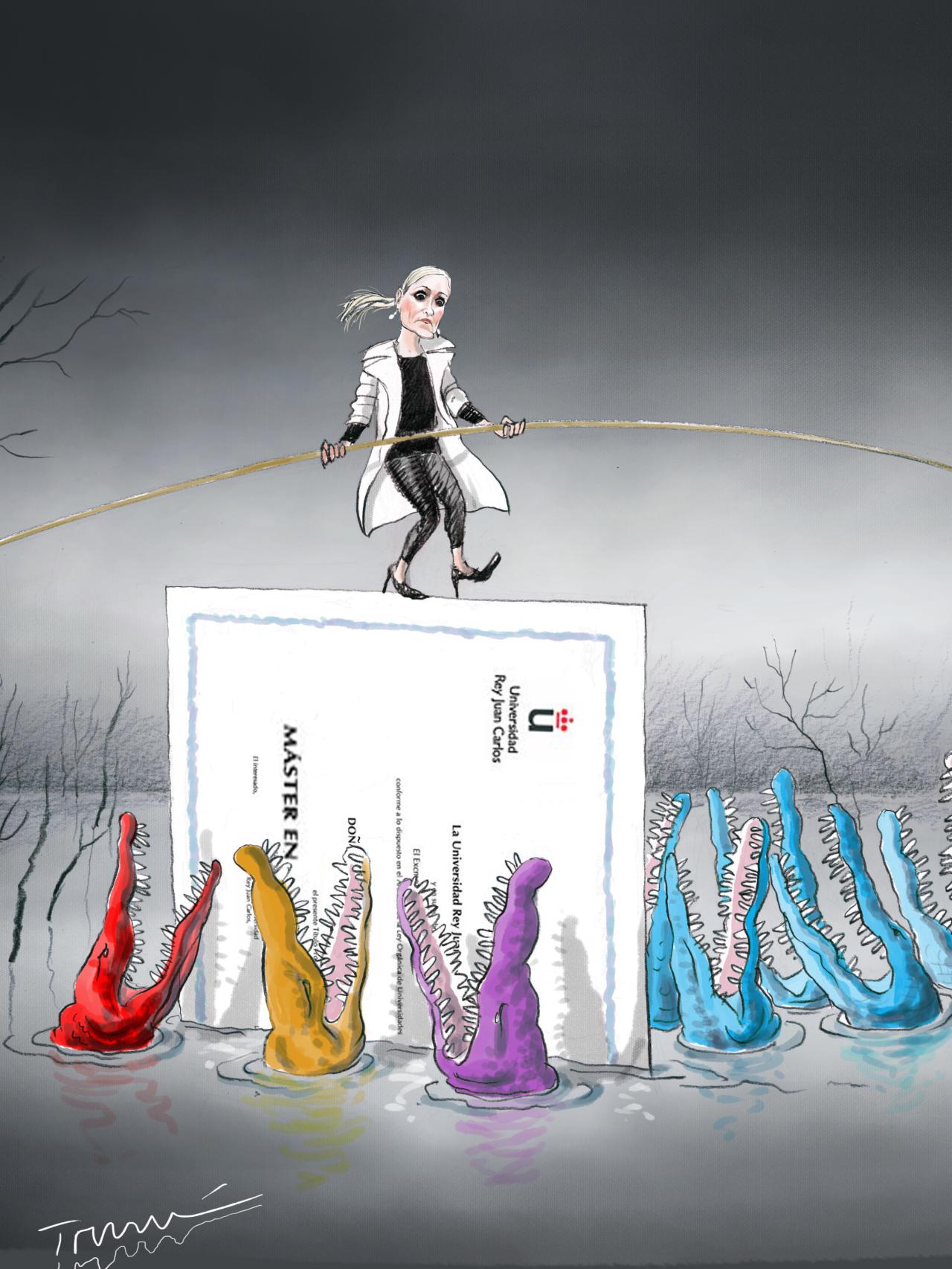 Cifuentes en el máster flojo