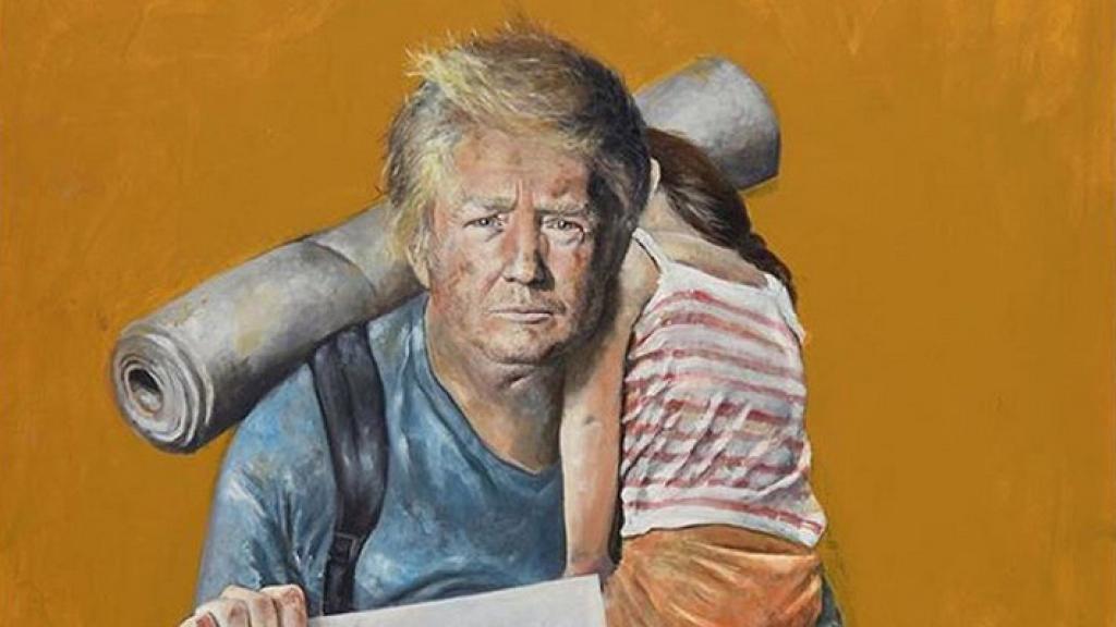Donald Trump como un refugiado a ojos de Abdalla Al Omari.
