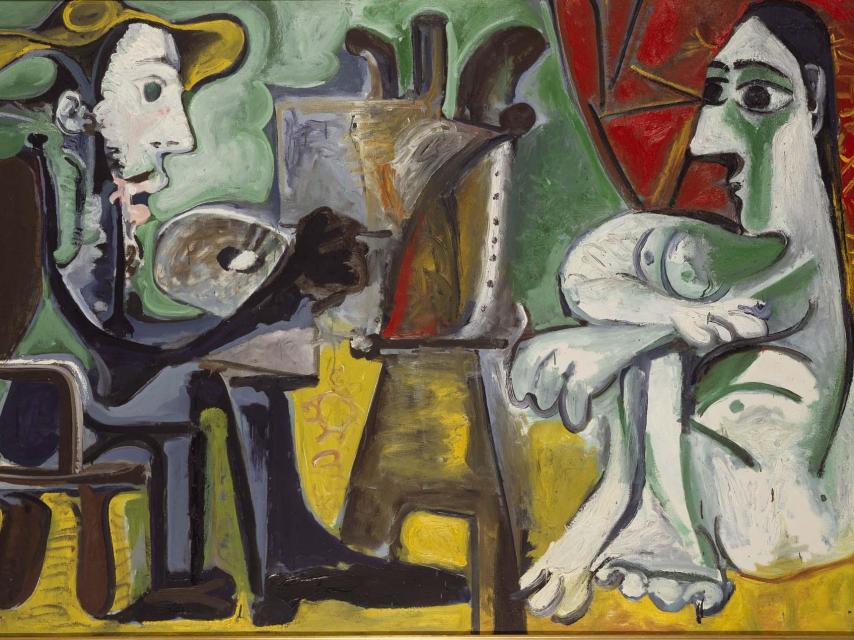 El pintor y la modelo es un cuadro de 1963.