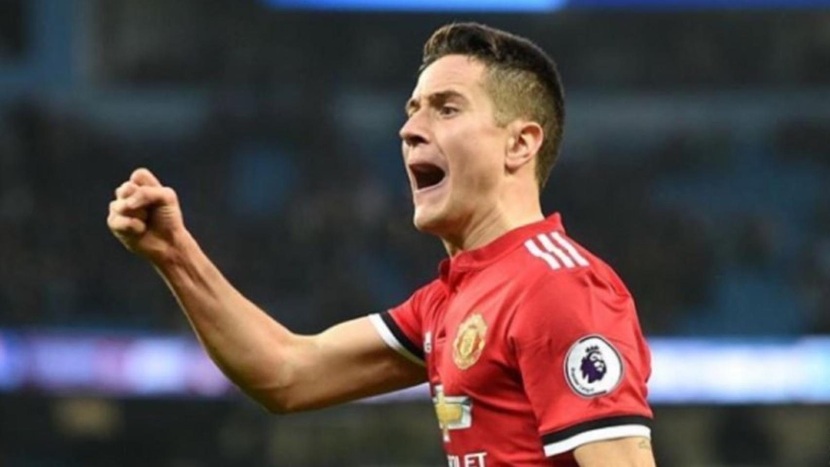 Ander Herrera celebra con el Manchester United. Foto: Instagram (@anderherrera)