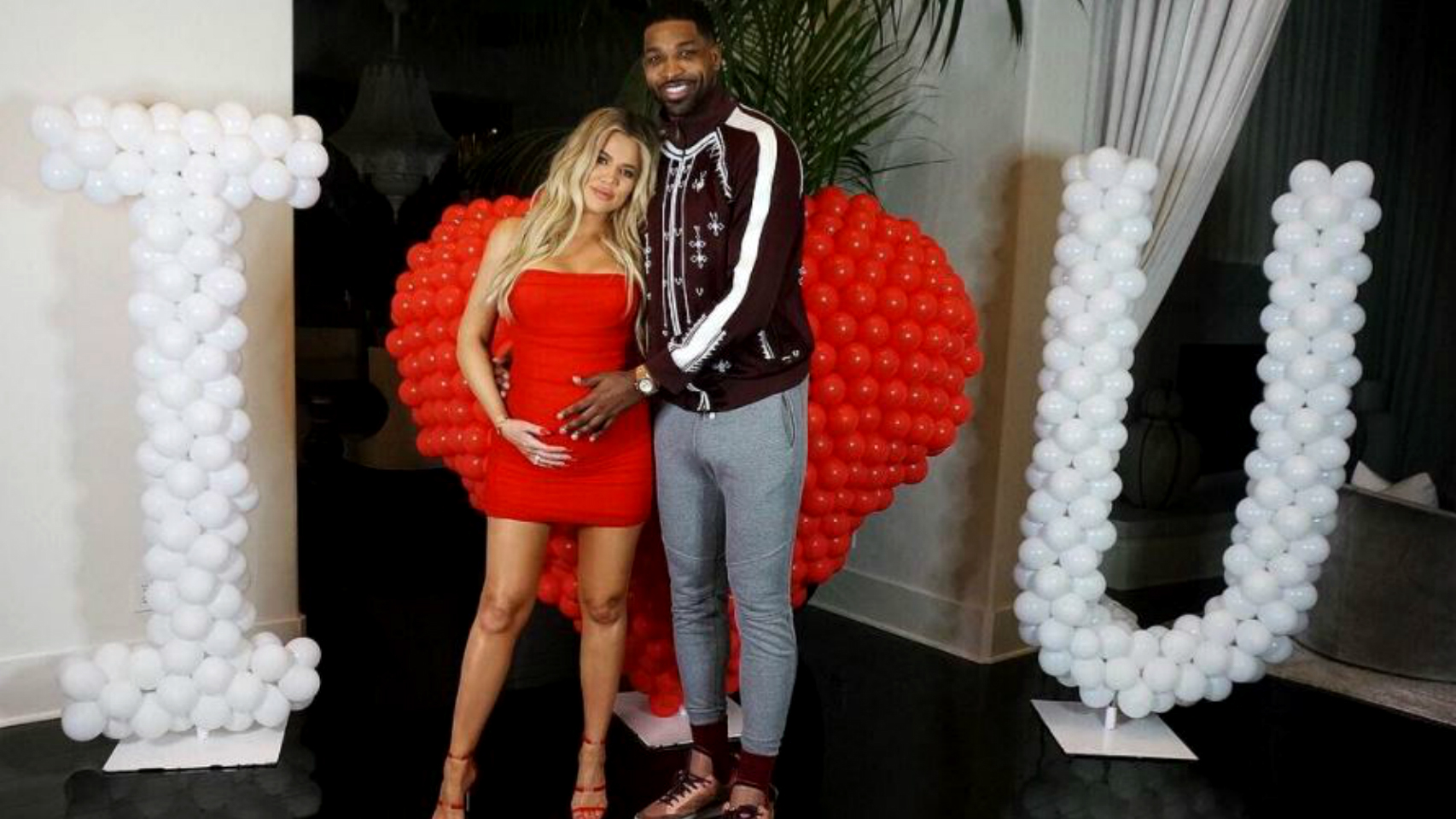 Khloé Kardashian y Tristan Thompson.