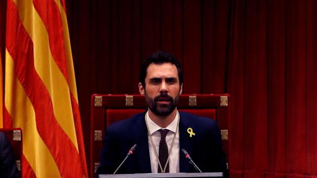 Roger Torrent, el presidente del Parlament catalán