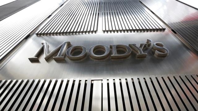 El logotipo de la agencia Moody's en sus oficinas del World Trade Center, en Nueva York.